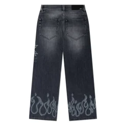 Jeans med trykk