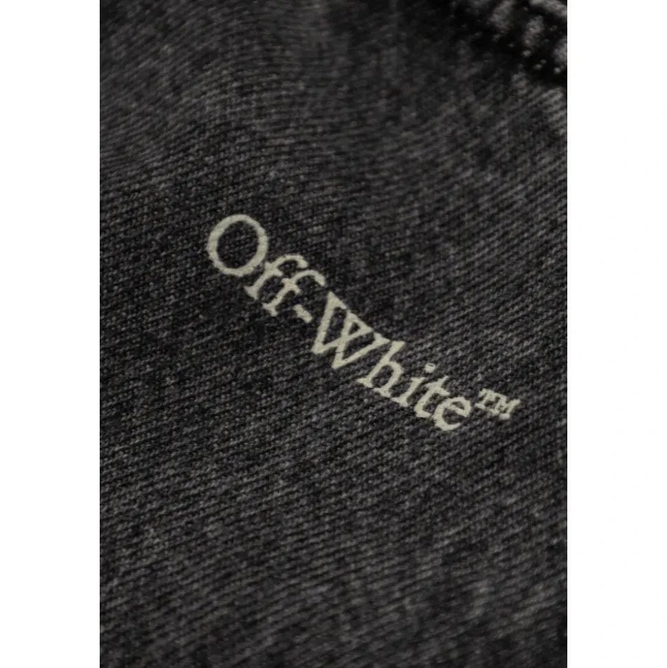 Jeans med trykt logo