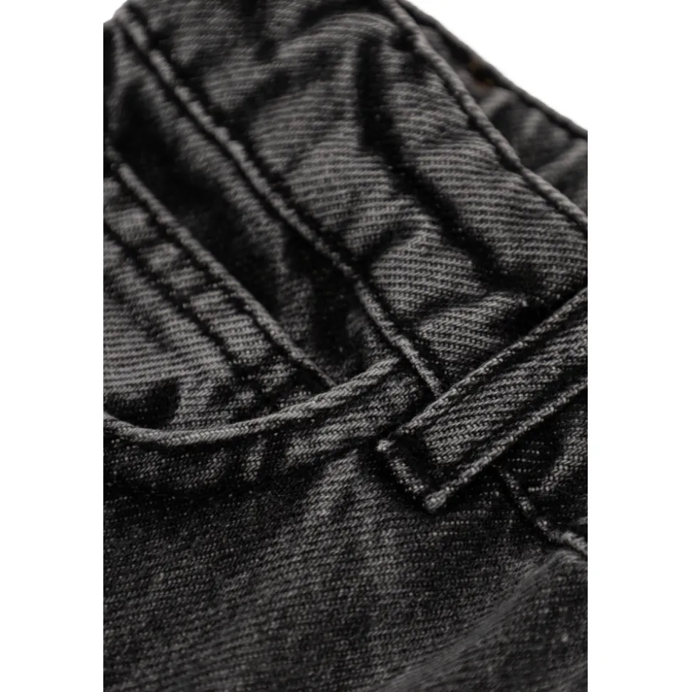 Jeans med trykt logo