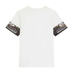 Jersey T-skjorte med cargoprint-detaljer