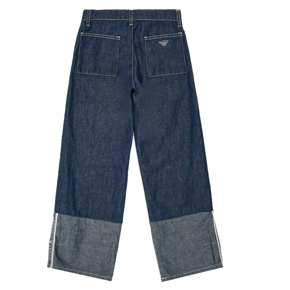J01 Jeans med vide ben