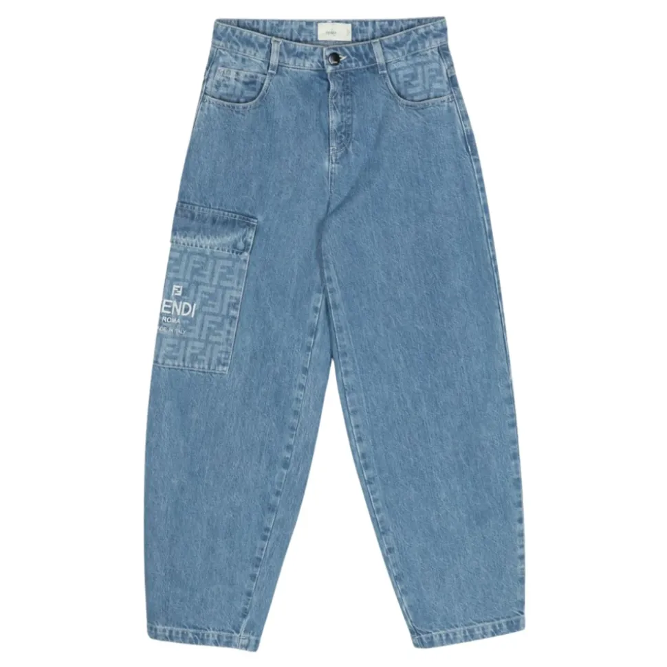 Junior Jeans med vide ben