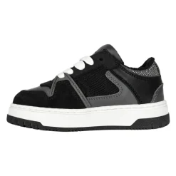 Junior Sneakers i semsket skinn og nylon