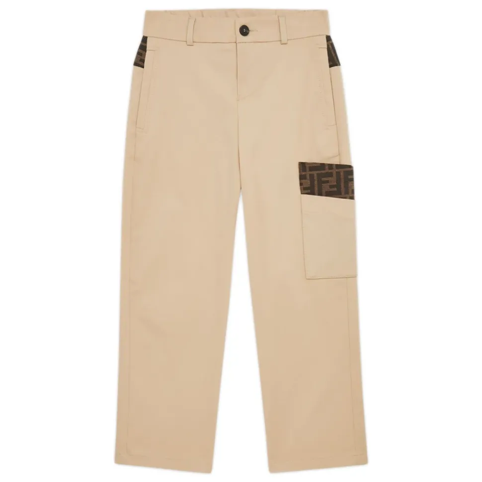 Junior Straight Trousers med Jacquarddetaljer