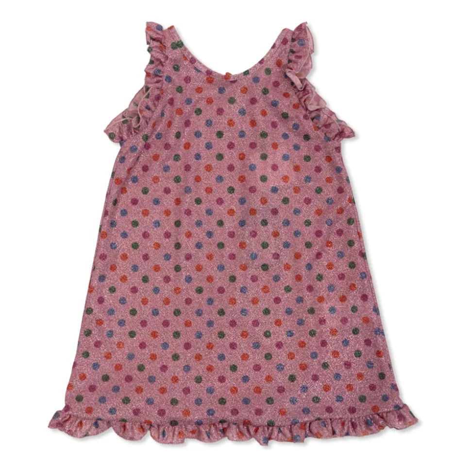 Kjole med lurex-tråd
