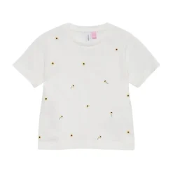 Klar Hvit Vero Moda Girl Vmsola Mette Ss Top Box Jrs Girl Snow White Sunflower Tops