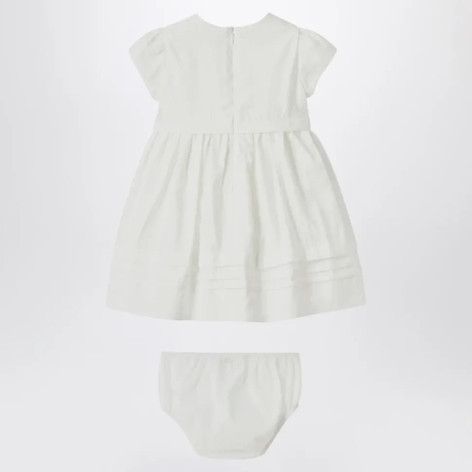 Kortermet hvit babykjole