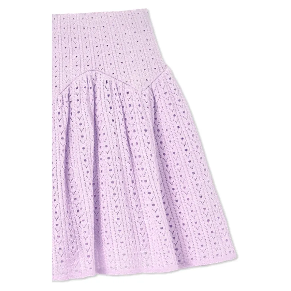 Lace Knit Mini Skirt