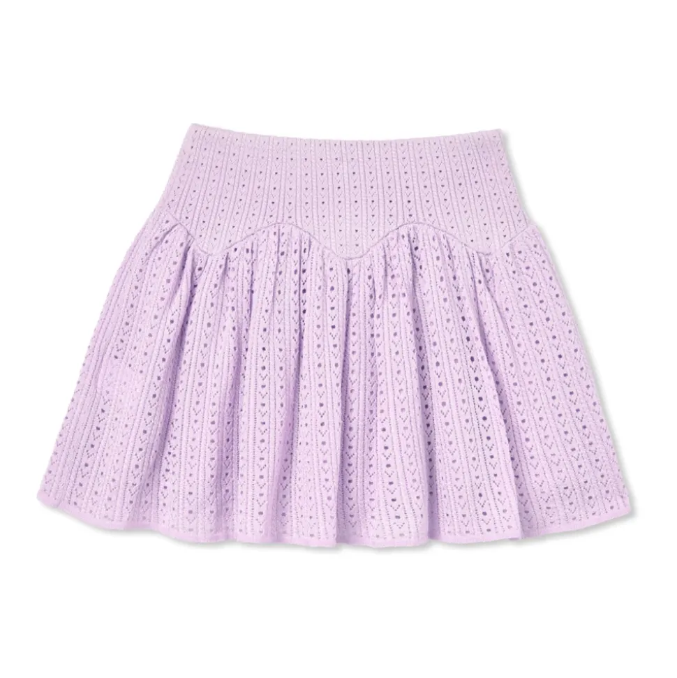 Lace Knit Mini Skirt