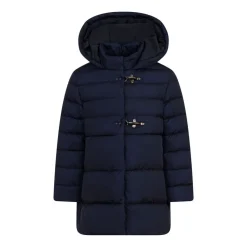 Lang dunjakke i nylon