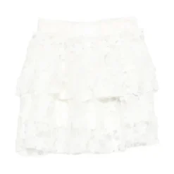 Layered Floral Lace Skirt