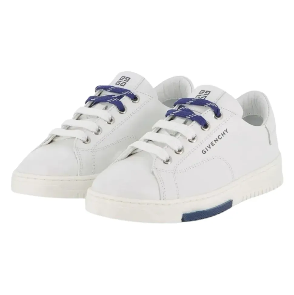 Leather Lace-Up Sneakers