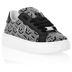 Leather Lo-Top Sneakers Hexagon Monogram