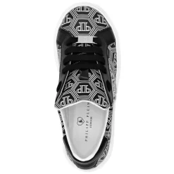 Leather Lo-Top Sneakers Hexagon Monogram