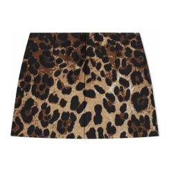 Leopardmønstret miniskjørt