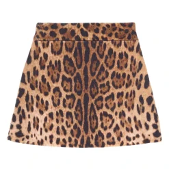Leopardmønstret skjørt