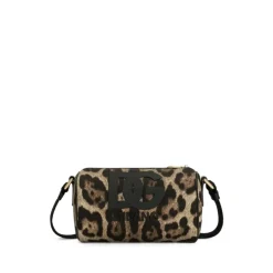 Leo-print Nylon Crossbody Bag