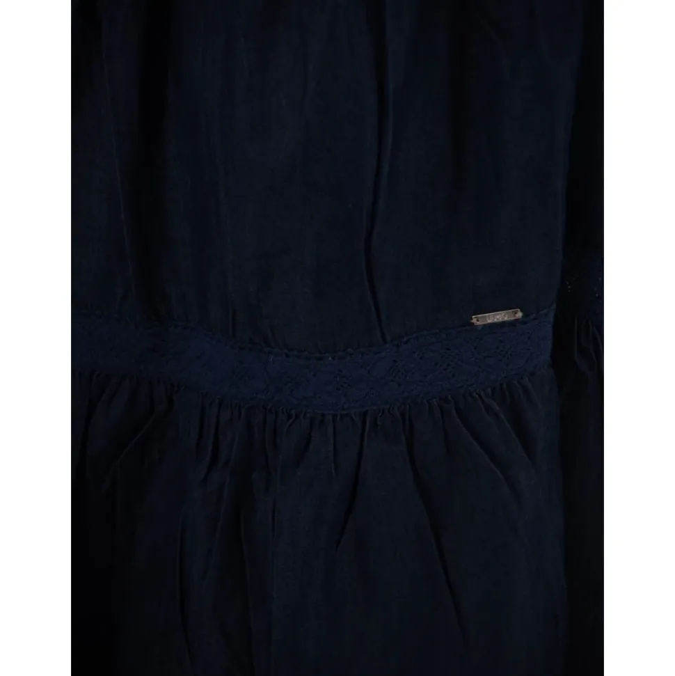 Lett Denim Kjole med Stropper