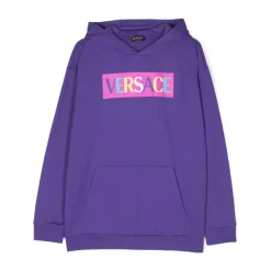 Lilla bomull VERSACE hettegenser for jenter