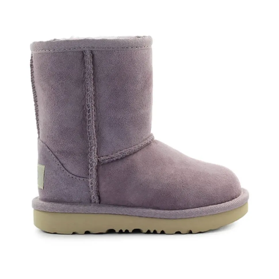 Lilla Semsket Baby Boot med Saueskinn