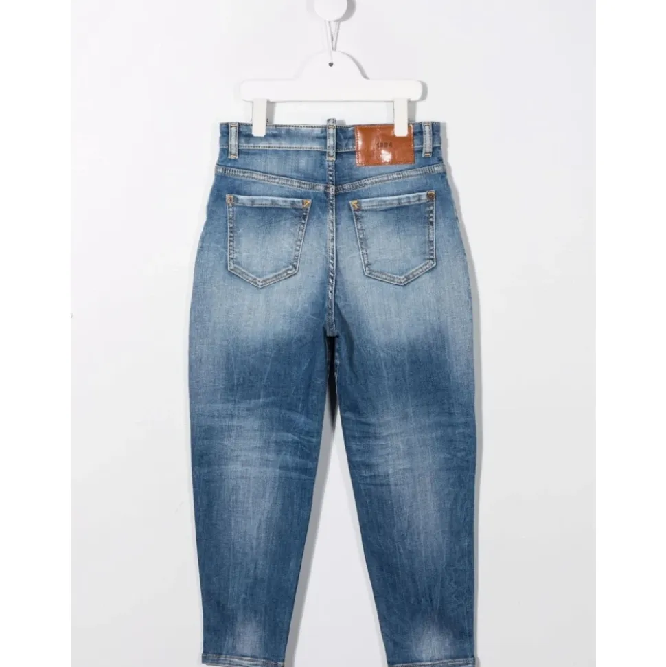 Logo beltering jeans