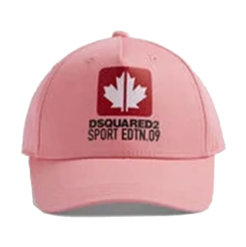 Logo-brodert bomulls caps