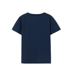 Logo-brodert T-skjorte i bomullsjersey med lomme