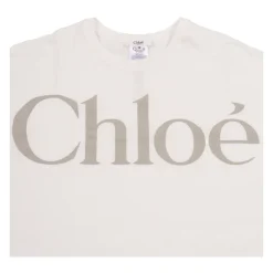 Logo Cropped Bomullsjersey T-skjorte