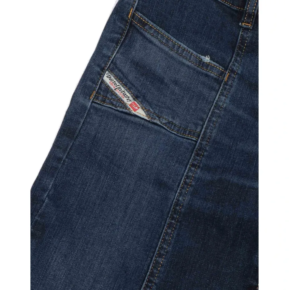Logo Patch Wide Leg Jeans