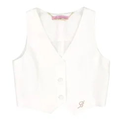 Logo Plaque V-neck Gilet