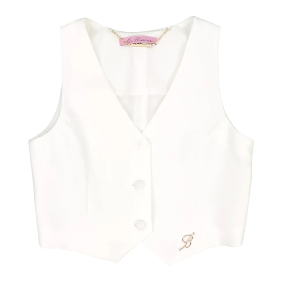Logo Plaque V-neck Gilet