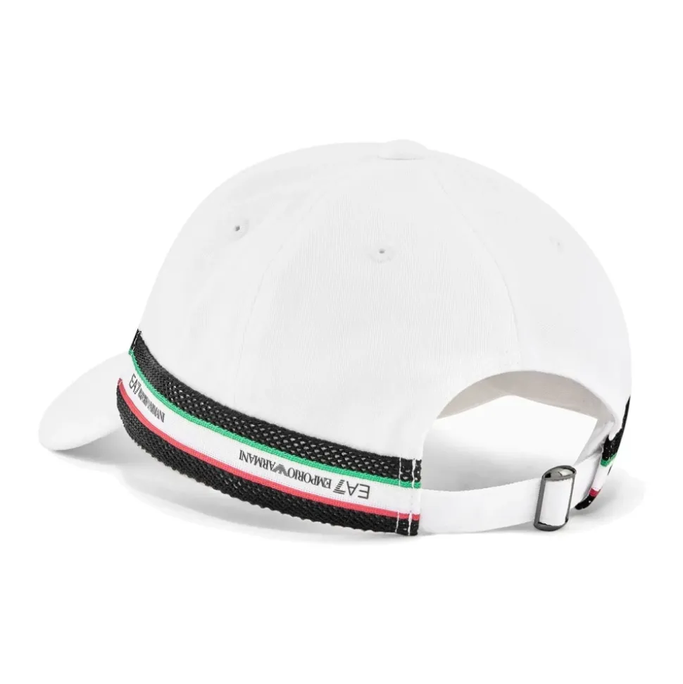 Logo Print Bomulls Baseballcaps
