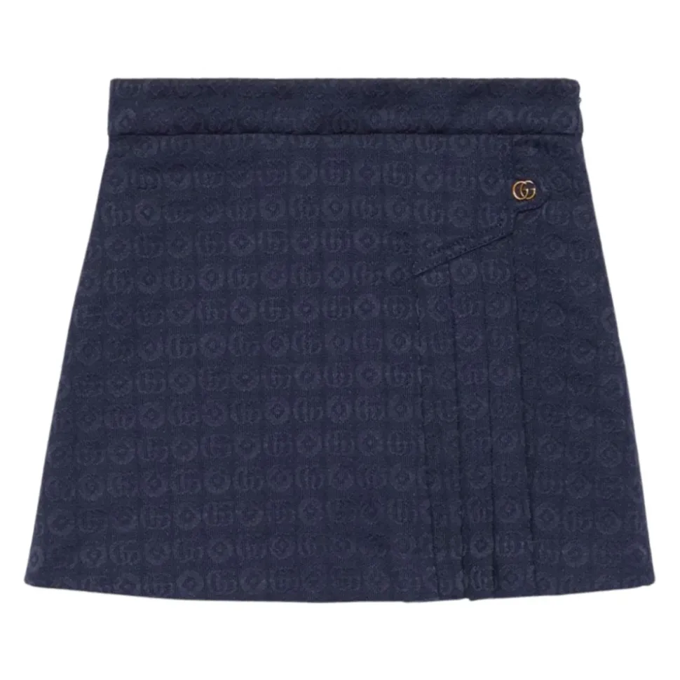Logo Print Kids Skirt