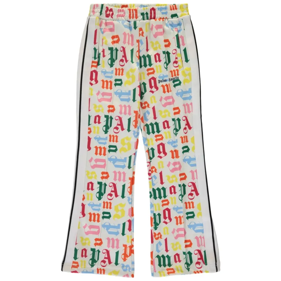 Logo Print Sports Pants Elastic Waistband