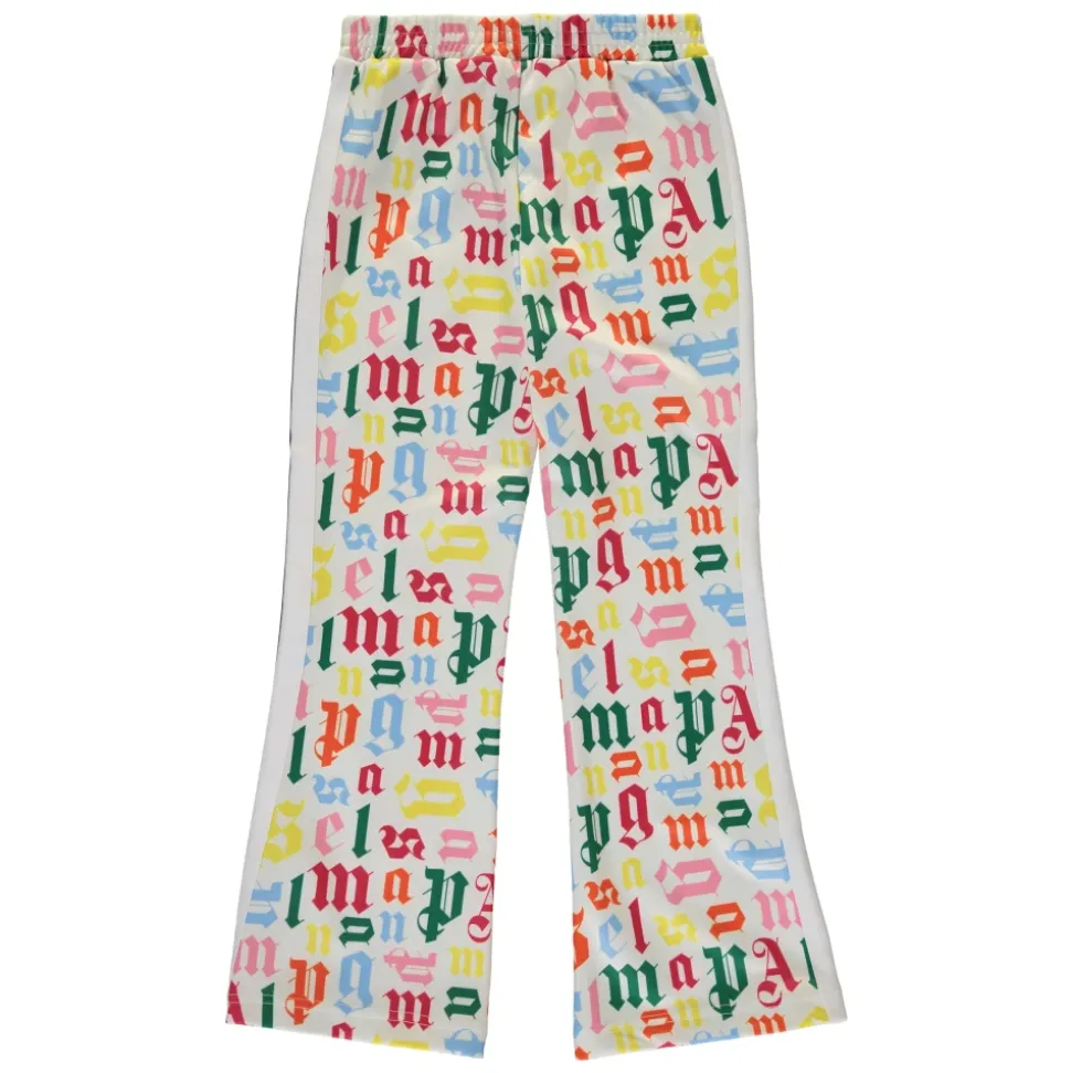 Logo Print Sports Pants Elastic Waistband