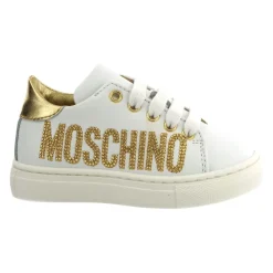 Logosneakers i skinn