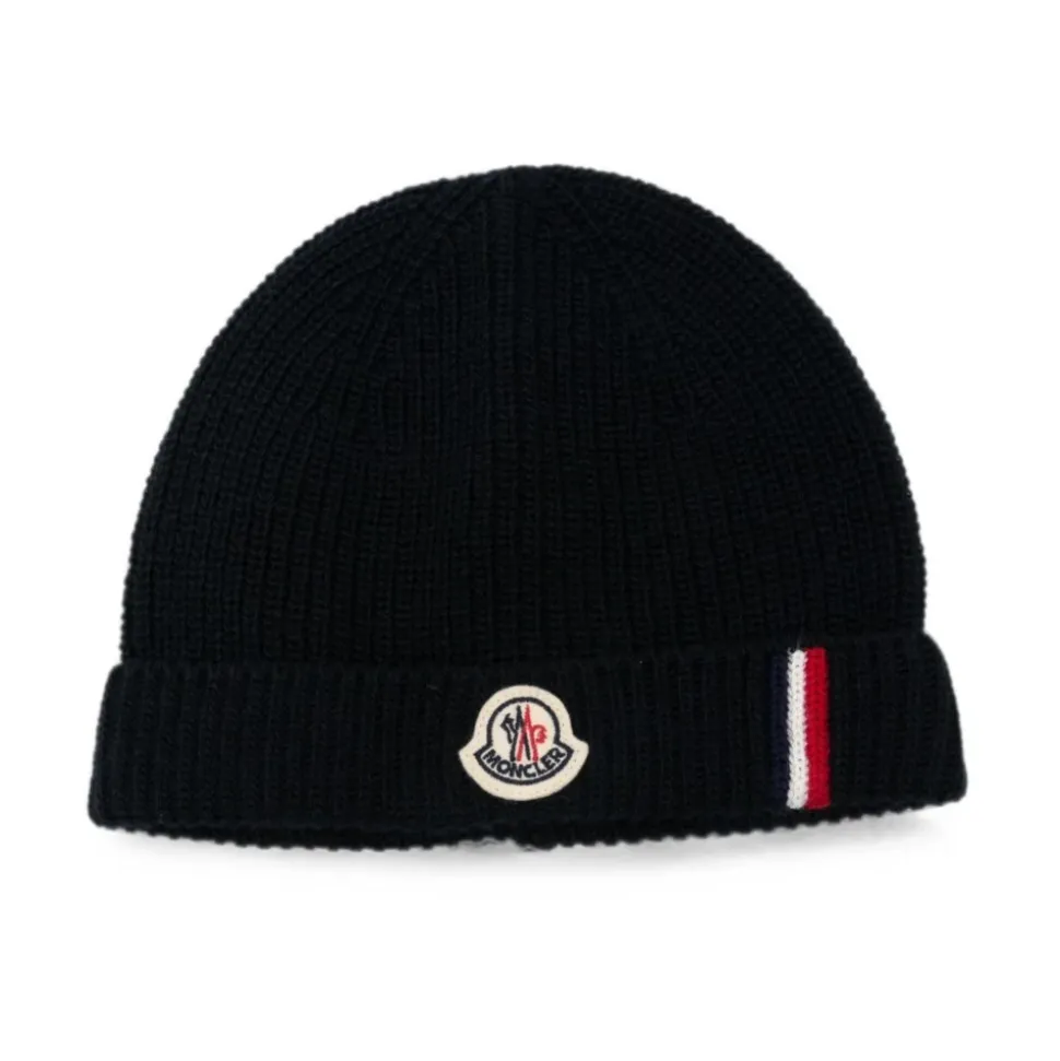 Lue med Moncler-striper i ull