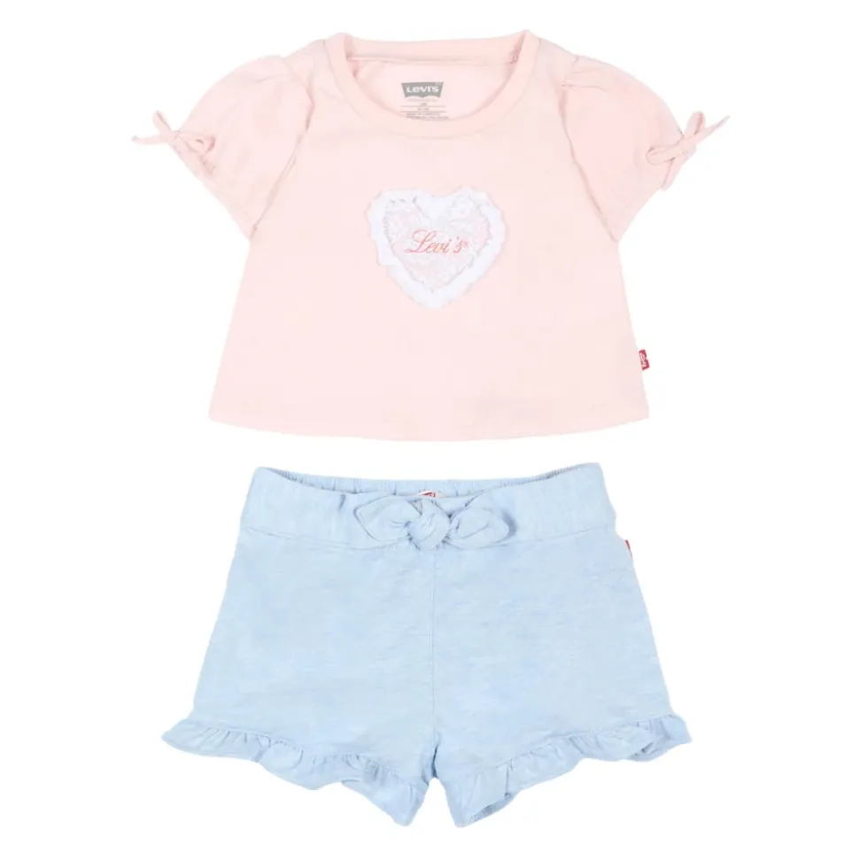 LVG BOW SLV TEE & BELTED SHORT SET