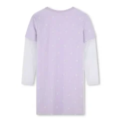 Mesh Layer Crew Neck Lange Ermer