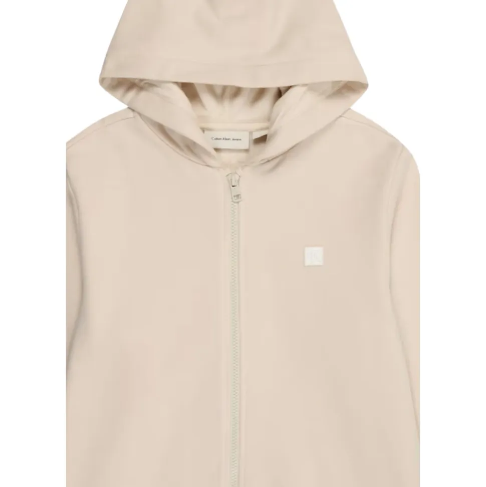 Mini Badge Zip-Through Sweatshirt