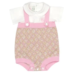 Monogram Jumpsuit og T-skjorte sett