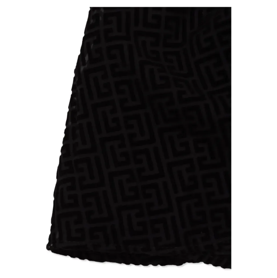 Monogramkjole med fløyelsfinish