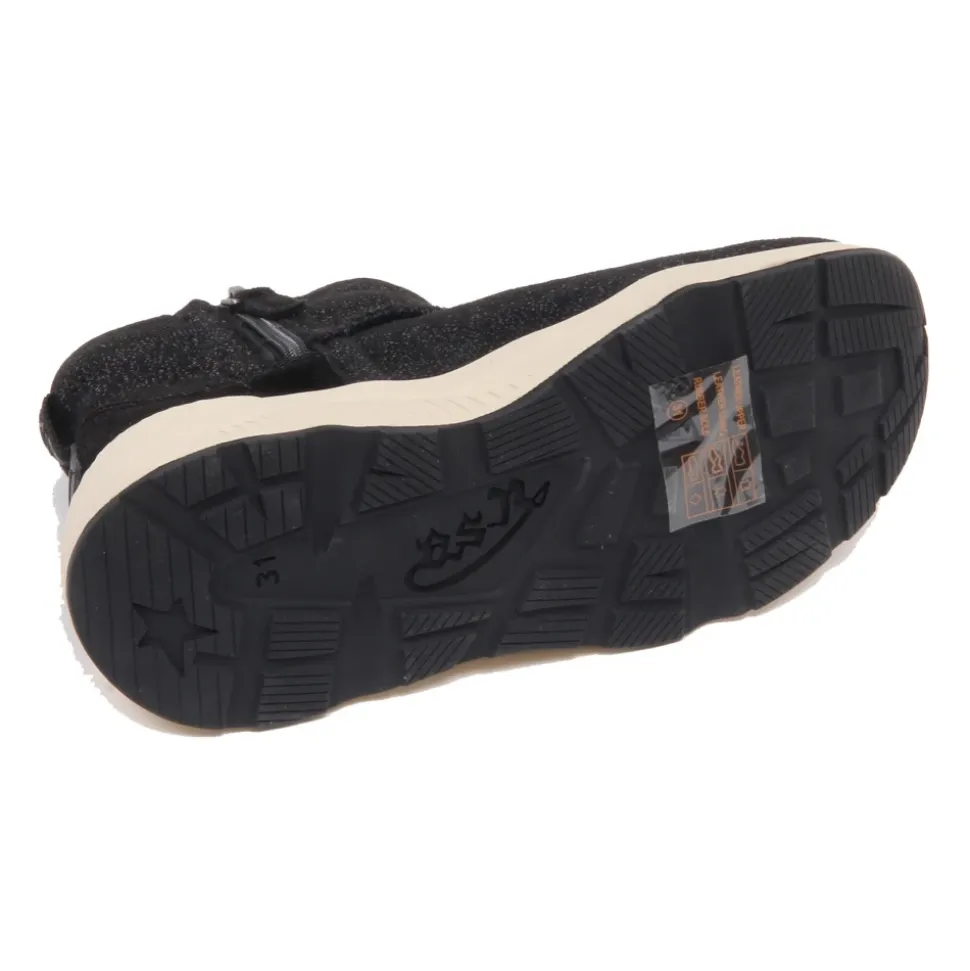 Moon Glitter Shearling Skinnende Effekt Sko
