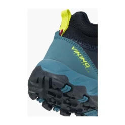 Navy/Denim Track Mid Vanntette Sko