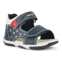 Navy Red Sandaler