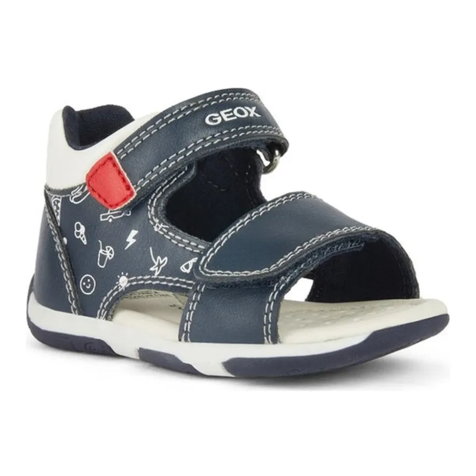 Navy Red Sandaler