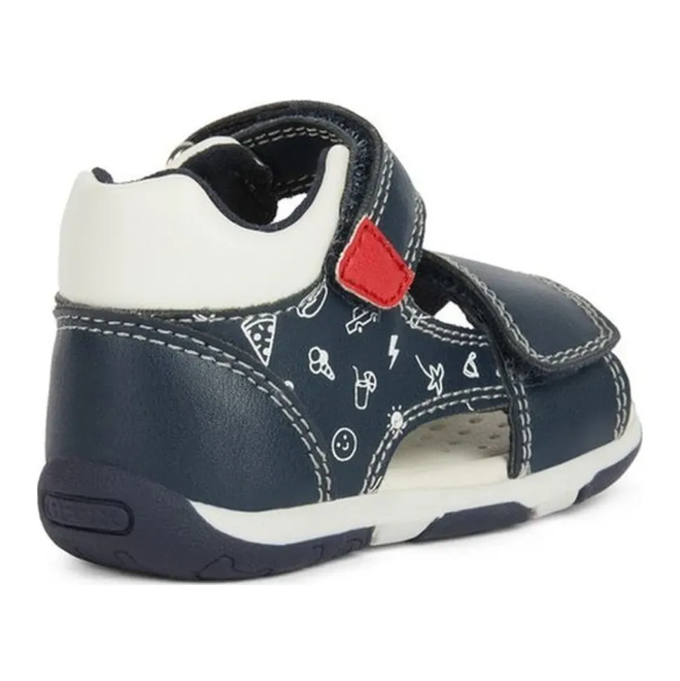 Navy Red Sandaler