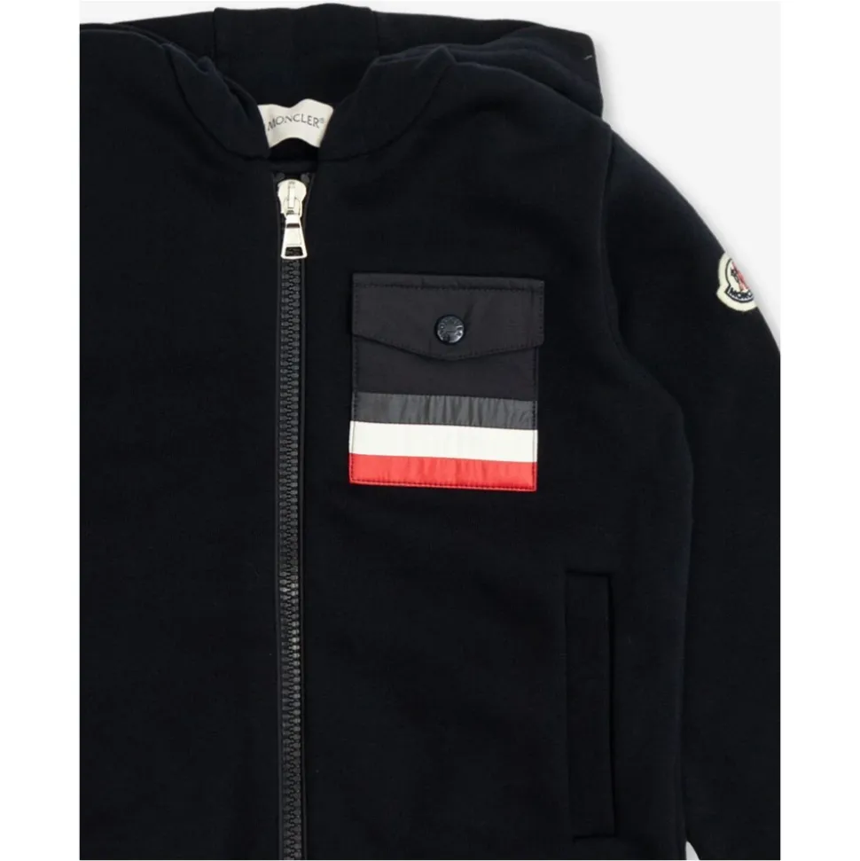 Navy Zip Up Top