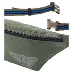 Nylon Midjeveske med Gummilogo