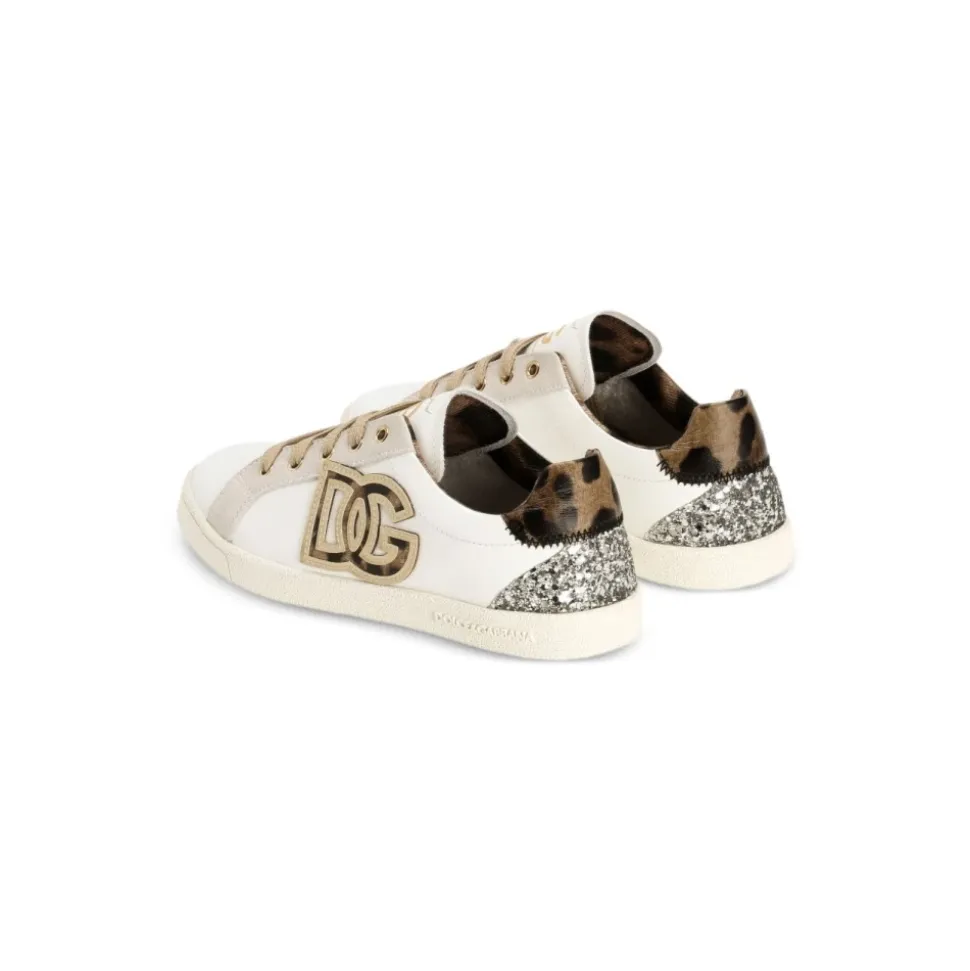 Original Sneakers med glitter og broderi